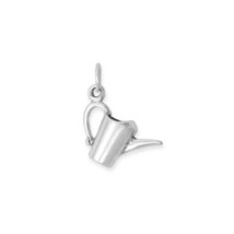 Oxidized Sterling Silver 3D Watering Can Charm for Charm Bracelet or Necklace - £17.29 GBP