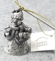 Christmas Snowman Candle Flame Snuffer Douter Extinguisher Pewter Yankee Candle - £10.27 GBP