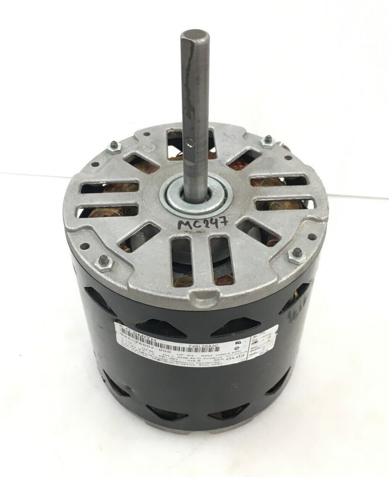 A.O.SMITH F48L56A50 024-26002-000 Fan Motor 3/4HP RPM 1060 3spd 115V use... - $99.00