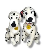 Vintage Disney 101 Dalmatians Pongo Perdita Dalmatian Large Plush Set - $89.95