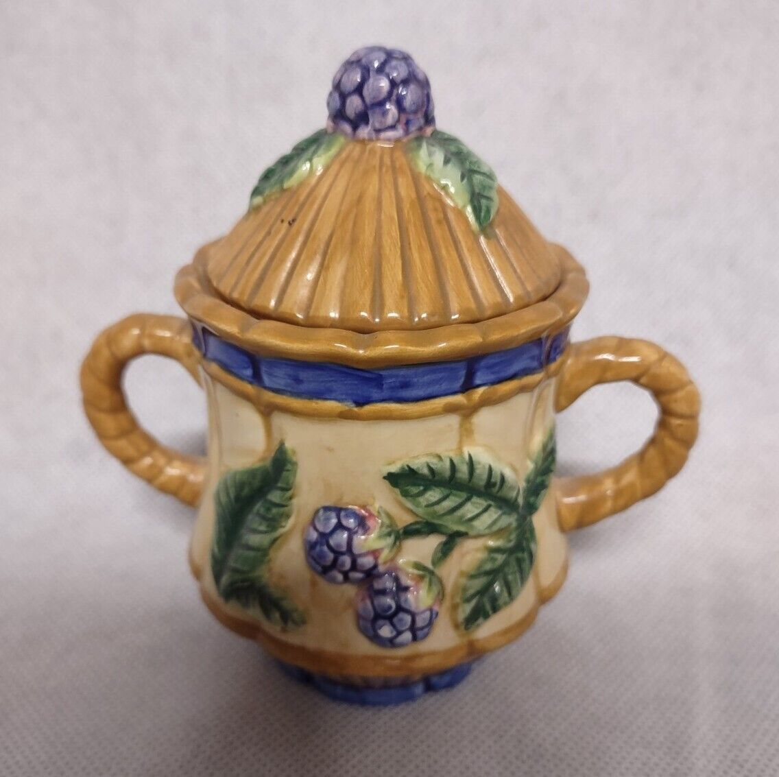 Fitz And Floyd French Orchard Sugar Bowl - $19.95