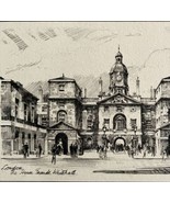 The House Guards Whitehall 1901 Victorian London Print Art Antique DWFF10 - $67.90 CAD