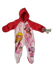 Vintage 80s Strawberry Shortcake fleece baby Sleeper Made In USA size 0-9 month - £71.22 GBP