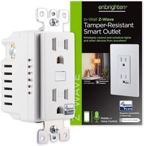 Enbrighten Z-Wave Plus Smart Receptacle, Works With Alexa, Google, 55256 - £39.72 GBP