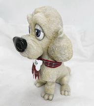 Little Paws Poodle Dog Figurine White Sculpted Pet 5.1" High Rare Collectible image 4