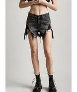 R13 Distressed Shredded Slouch Shorts.  Size 24 - $287.35