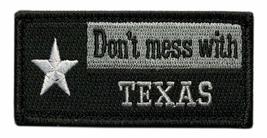 Texas Flag Don&#39;t Mess with Texas Patch [3.0 X 1.5 - &quot;Hook&quot; Fastener -01Z] - £7.20 GBP