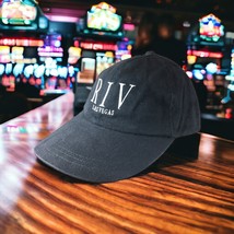 RIV Riviera Las Vegas Casino Hotel Resort Black Strapback Hat Baseball D... - $270.27 MXN