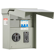 VEVOR Temporary Power Outlet Panel, 20 50 Amp, RV EV Electrical Outlet P... - $56.90