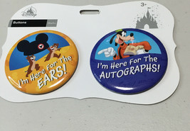 disney parks button 2pack chip&amp; dale and goofy - £9.35 GBP