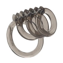 Dr Joel Kaplan Support Master Triple Smooth Cock Ring Smoke - $221.25 MXN