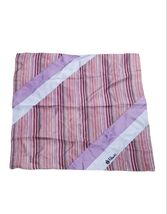 Paoli Fashion Scarf Square Stripe Geometric Purple Lavender Pink Black B... - $8.96