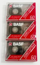 BASF Ferro Extra I 60 Vintage Cassette Tapes New Blank Sealed LOT OF 3 - $368.88 MXN