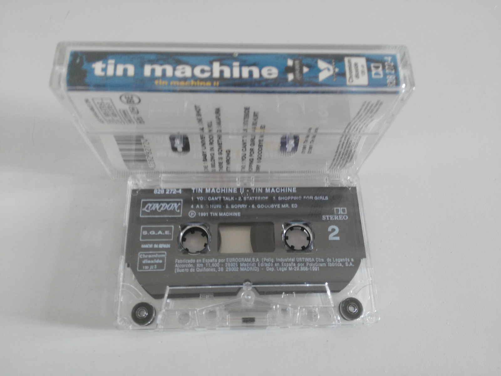 DAVID BOWIE Tin Machine II Cassette Ruban CBS 1991 Chromo Espagne Edition Am Item image 3
