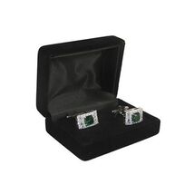 Men J.Valintin Cufflinks by Vitorofolo for French Cuff Shirt V39-61 Green image 2