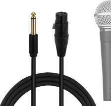 Geekria For Creators 6.35 Mm (1/4 Inch) To Xlr Female Microphone Cable 6.6 Ft / - £25.15 GBP