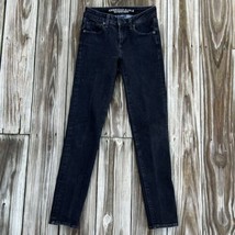 American Eagle AEO 360 Super Stretch x4 Black Skinny Denim Jeans Womens Size 00 - £14.17 GBP