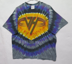 VAN HALEN FOR UNLAWFUL CARNAL KNOWLEDGE 1991 VTG 90s TIE DYE T shirt X-L... - £92.49 GBP