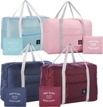 4PCS Travel Duffel Bag 2PCS Tote Carry on Luggage Bag Spirit Airlines Pe... - $32.44