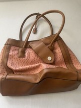 London Fog Womens Purse Bag Leather Brown Pink Travel  - £15.71 GBP