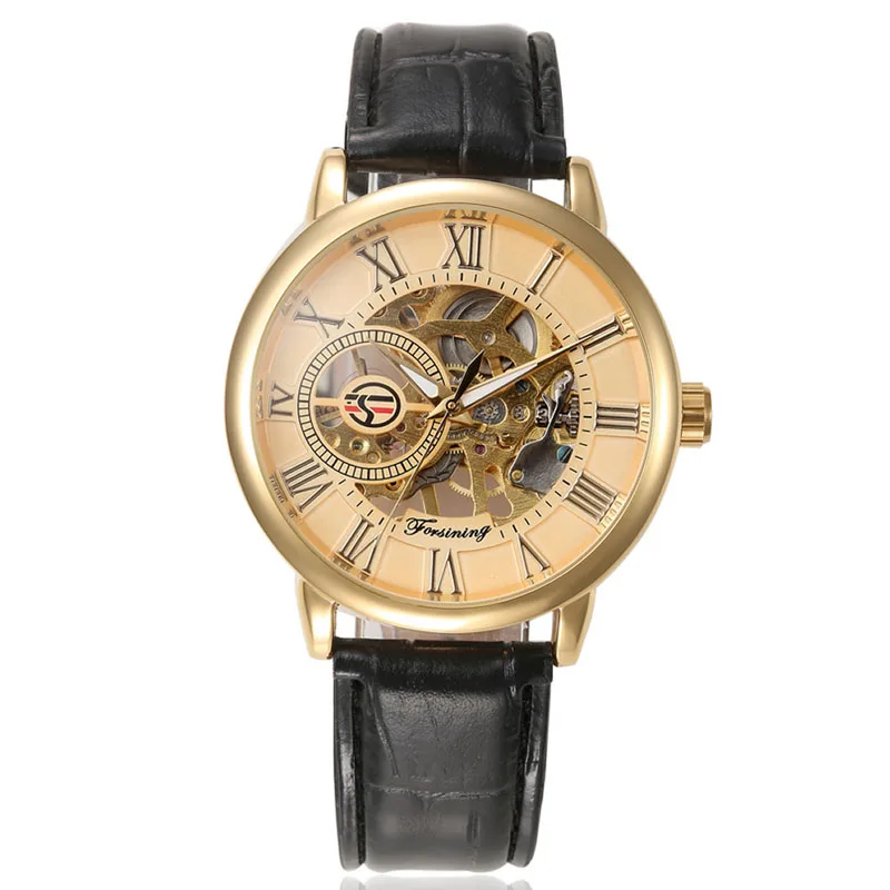 Luxury Mens Steampunk Skeleton Stainless Steel Automatic Mechanical Wris... - £29.17 GBP