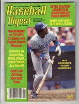 Nov 1985 Baseball Digest Magazine Pedro Guerrero Dodgers - $9.89