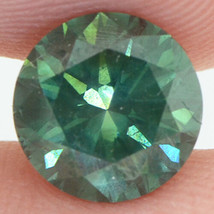 Round Shape Diamond Fancy Green Color Loose Certified Enhanced 2.08 Carat VS2 - £2,052.26 GBP