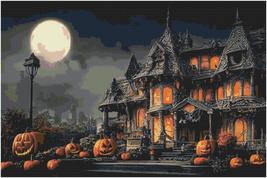 Counted Cross Stitch patterns/ Halloween Haunted House/ Halloween 41 - £3.95 GBP