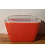 Vintage Pyrex Red Primary Color Refrigerator Dish 501 B  - £18.63 GBP