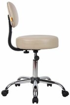 Medical Exam Stool Doctor Dentist Backrest Chair Rolling Office Seat Furniture - £108.15 GBP