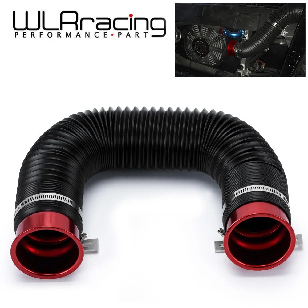 76mm / 3 inch Universal Flexible Car Engine Cold Air Intake Hose Inlet Ducting - £21.27 GBP
