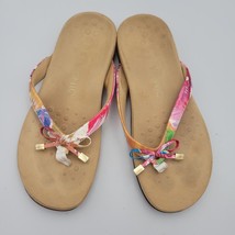 Vionic Women’s Flip Flop Multicolored Strap Sandal Size 7 - £27.08 GBP