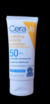 CeraVe Face Hydrating Mineral Face Sunscreen Lotion SPF 50 (2.5 Fl Oz) - $9.98