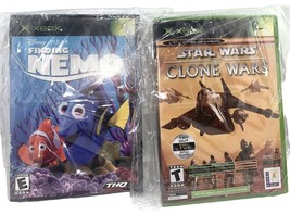 X Box Games 2PK Finding Nemo Tetris Worlds Star Wars The Clone Wars Game Bundle - £8.12 GBP