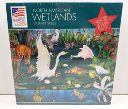 North American Wetlands Puzzle Vintage 1994 Skiles Wildlife Animals Fun Gift NEW - $35.63
