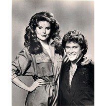 David Hasselhoff Rebecca Holden Photo Knight Rider Black And White 8 x 10 Glossy - £7.15 GBP