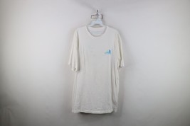Vineyard Vines Mens Large Distressed Spell Out Golf Golfing T-Shirt White - $19.75