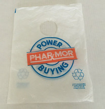 Vintage defunct Phar mor power buying graphics small plastic store shopp... - $365.13 MXN