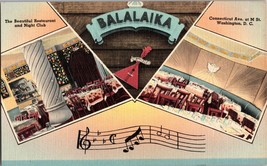 Vtg Postcard, Balalaika Restaurant and Night Club, Washington D.C. - £5.02 GBP