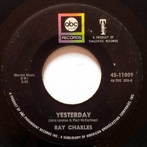 Ray Charles - &quot;Yesterday&quot; / &quot;Never Had Enough...&quot; [7&quot; Vinyl 1967 ABC 45-11009] - £1.81 GBP