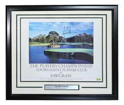 Tiger Woods Signed Framed 16x20 PGA TPC Sawgrass Poster BAS LOA - £1,526.05 GBP