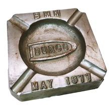 Vintage 1970s DURCO BMM heavy cast iron advertising 4&quot;  ashtray - £18.60 GBP