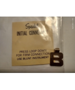 Vintage SPEIDEL INITIAL CONECTION 12K GOLD FILLED LETTER PENDANTS Letter B - £11.49 GBP