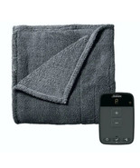 Sunbeam Full Size Electric Lofttec Heated Blanket Slate Gray Wi-Fi Conne... - £92.33 GBP