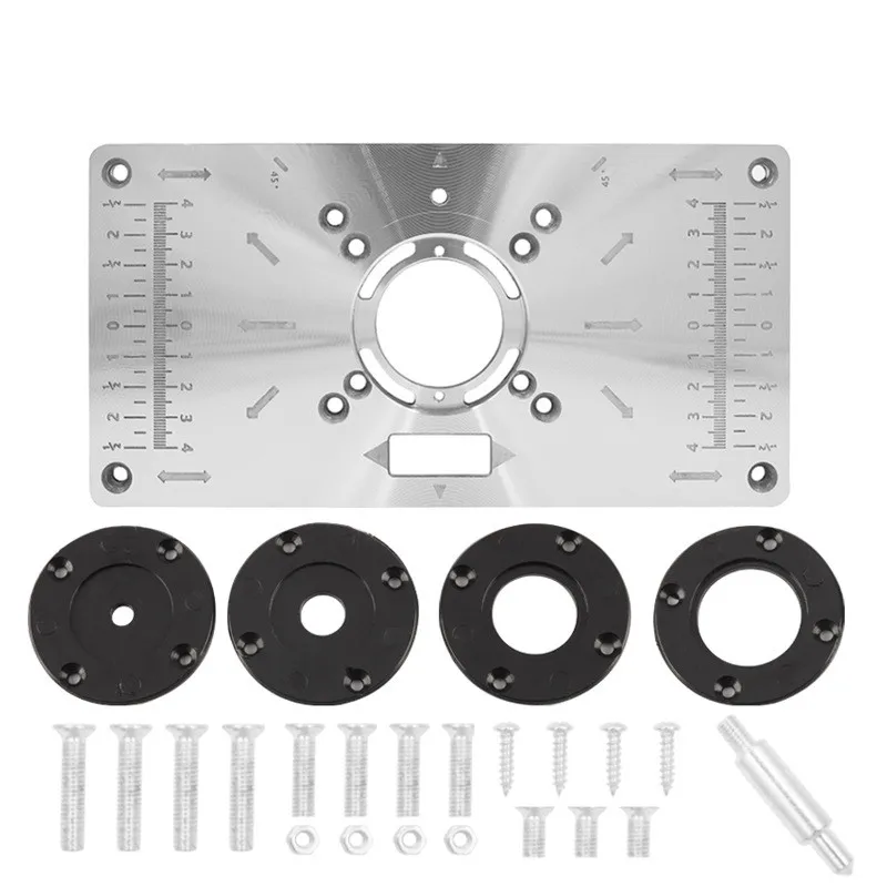 2023 Multifunctional Aluminium Router Table Insert Plate for Electric  M... - £74.76 GBP