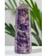 Superb Blue AMETHYST Crystal Tower Healing Wand Reiki Stone Decor Gift 1... - $95.46
