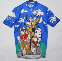Vtg Italy 90s Giordana Disney Cycling Jersey M 3 Mickey Donald Goofy Pluto - $37.70