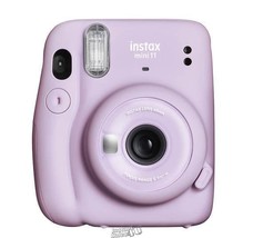 Instax Mini 11 Instant Camera Bundle With Selfie Mirror Micro Lens Lilac Purple - £56.93 GBP