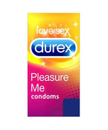 Durex Pleasure Me Ribbed Dotted Condoms x 6 - $8.78