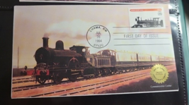Locomotives Steam H E Harris, NM 1994Trains 1 of 5000 Postcards FDC - $4.90